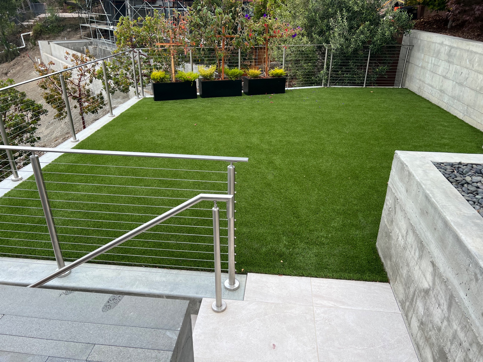 Artificial turf installation by King Landscaping